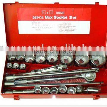3/4" 1" drive 26pcs auto apare part socket tool set