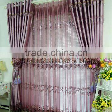 Hot Sale Embroidered Curtain Fabric for Window Living Room Curtain Fabric photo-3