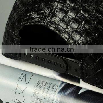 Latest Fashion Trend All Match Weave Design Plain Flat Brim Caps Blank Snapback