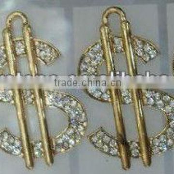 USDOLLAR stud earring pins, fashion alloy stud earring pin with rhinestone