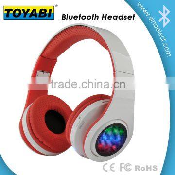 Multi-function bluetooth headphone with bluetooth/TF CARD/FM function LED headset