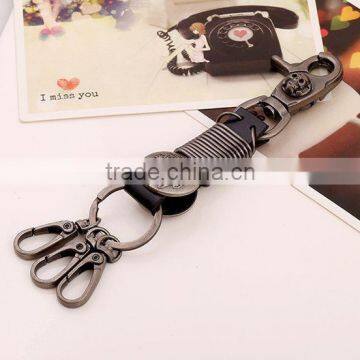 Handmade High Quality Real Ostrich Leather Keychain Leather Key Holder Key Chain photo-4