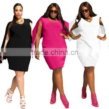 F20423A Fashionable dress plus size women clothing evening dresses with cape for fat women plus size clothing for ladies                        
                                                                                Supplier's Choice
