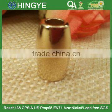 bucket cord end metal cord end gold bucket cord end