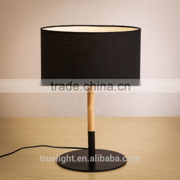 hot saled wooden E27*1 table lamp, fabric /cloth small desk light                        
                                                Quality Choice