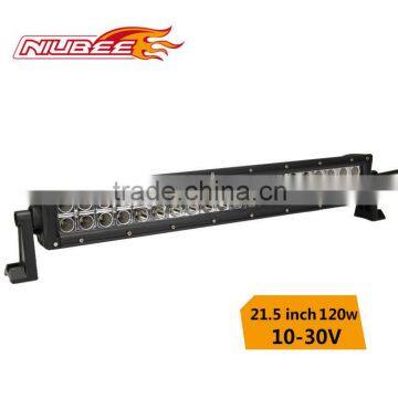 Diecast aluminum double row led car light bar 120w with 3w cree led chips