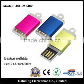 Colorful Hand-putting Promotional Cheap Metal USB Flash Drive ( USB-MT402 )