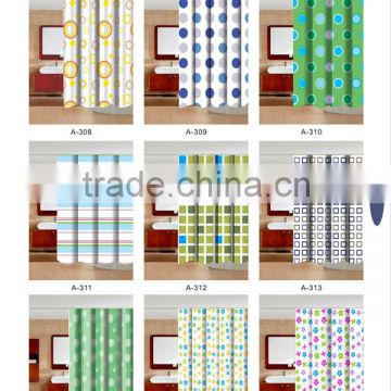 100% Pvc High Quality Colorful Printed Vinyl Curtain