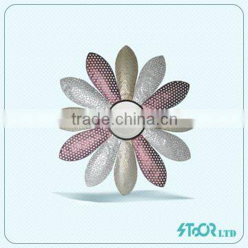 Abstract metal flower home goods wall decor