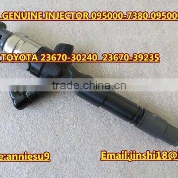 DENSO Genuine Common Rail Injector 095000-7380 095000-7390 for TOYOTA 23670-30240 23670-39235