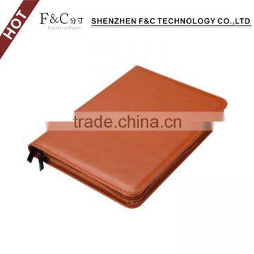 Shenzhen handmade deluxe leather look 2-in-1 detachable shockproof tablet case for ipad pro