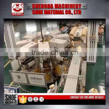Rotary 8 Stations 8 in 1 Shole Sole Press Machine Industrial Shoe Making Machine photo-2