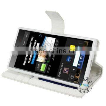 FOR BB Z3 COVER CASE,BOOK STYLE WALLET CASE SKIN FOR BLACKBERRY Z3