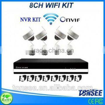 ip nvr 8ch cctv camera wifi dome camera reflective hat wifi ip camera kit P2P