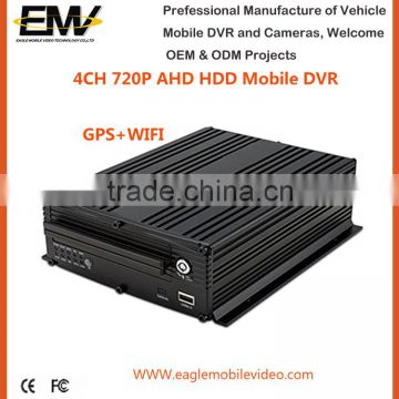 HD 4G WIFI 4 Ch 720P AHD HDD Mobile DVR For Car