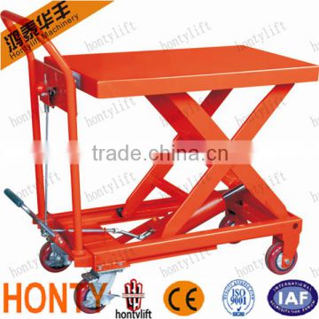 Hot sell Movable Manual or Electric Motor pallet lift tables