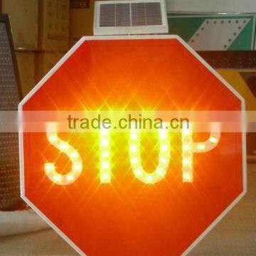 Solar Traffic Sign for "Stop"