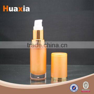 Luxury Colorful 2014 New Products Silk-screen Printing dual cosmetic pump bottles