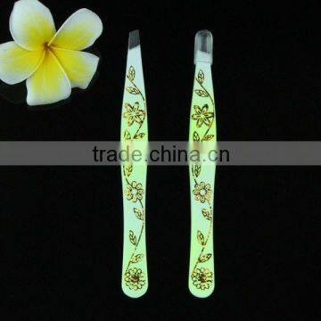 Special Edition Floral Print Tweezer Lady Eyebrow Clip Makeup Tools