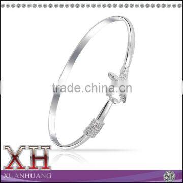 China Factory Direct Selling Silver Starfish Bangle Bracelet