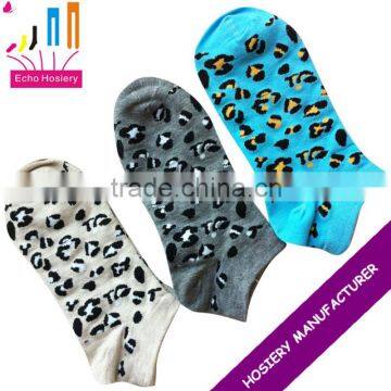 youth fashion socks leopard ankle socks