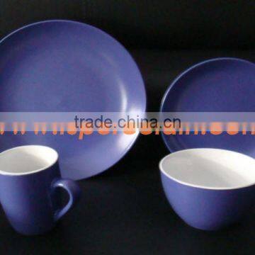 New Design Products 16pcs Double Glazed Melamine Stoneware Dinner Set photo-3