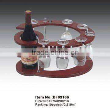 Wooden wine gifts set&Glass:BF09166