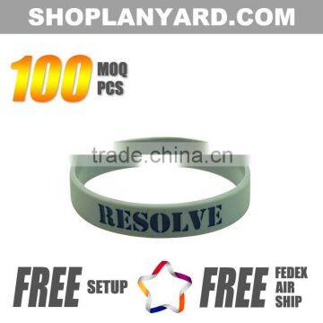 Free Design High Quality Silicone Wristbands Custimized Design