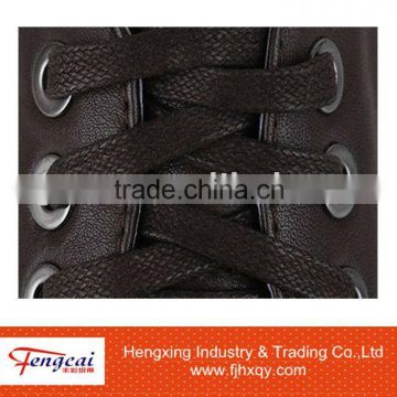 7mm Black waxed shoelace with high quality