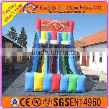 Custom made inflatable basketball shooting game