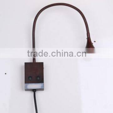 3w Brozen Flexible Reading Wall Lamp With 1w Screen Light photo-2