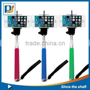 Extendable Wired Cable Selfie Stick Phone Holder Remote Shutter Monopod for Smartphone photo-1
