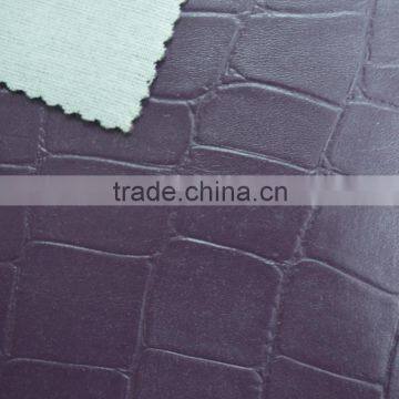 semi pu crocodile imitation leather for bag , handbag and decoration