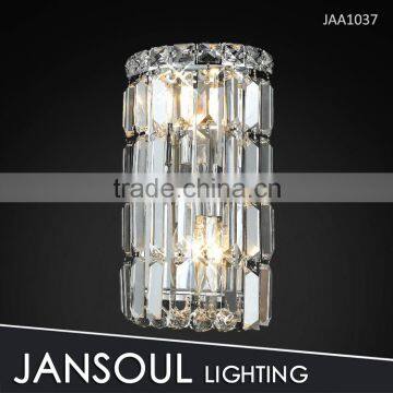 Clear crystal plug in wall swing arm lamp with cord
