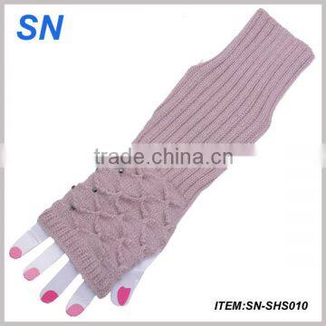 winter fashion long arm warmer for ladies