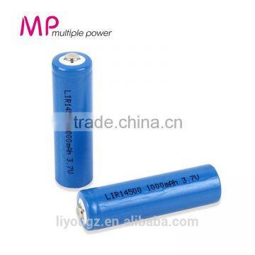 2016 Newest Brand MP Rechargeable Li-ion Battery Car 14500 1000mAh 3.7v