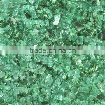 Hi Chipper 1/4 Inch Evergreen Reflective Fire Glass