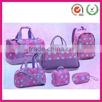 Hot sale !!! Girls adore purple romantic series travel bags