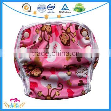 High Quality Reusable Swimmig Diaper Adjustable One Size Swim Baby Nappies Pants