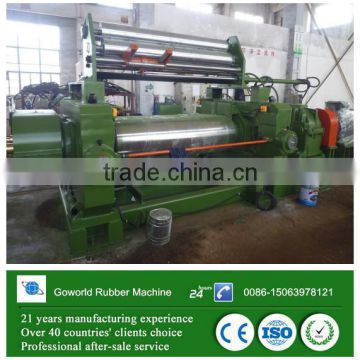 Two Roll Type Open Mixing Mill / Rubber Refining Machine