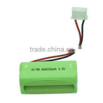 4.8v 600mah ni-mh aaa battery pack