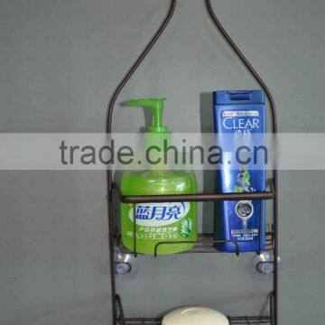 2 Tier Bathroom Shower Caddy,Hanging Metal Bathroom Storage Basket