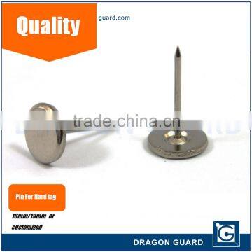 DRAGON GUARD 16/19mm EAS hard tag pin Flat Steel tag pin manufacturers