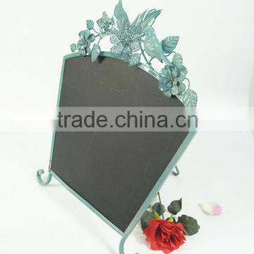 Antique stand for metal menu blackboard