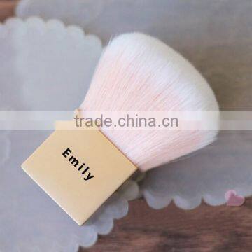 Face Flat Mini Kabuki Brush, Synthetic Hair Kabuki Brush With Pu Bag photo-3