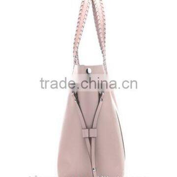 Fashion Girls Pink Leather Hand Bag for Work photo-2