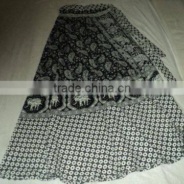 cotton printed ladies skirts wholesale long skirts