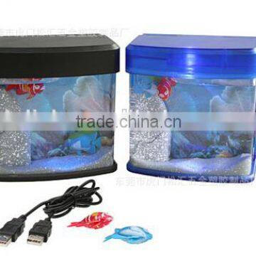 Mini USB Desktop Artificial Fish Tank Aquarium