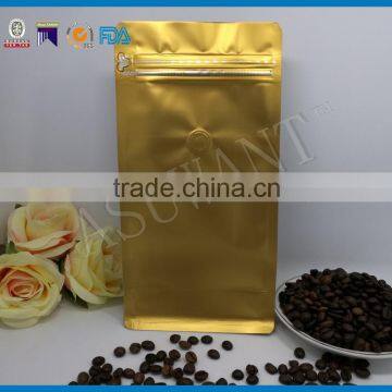 HOT ! Colorful Custom Printed Eight-side Sealed Zipper Kraft Paper Pouch With Valve photo-4