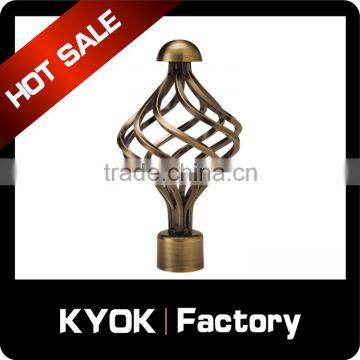 KYOK Latest Plastic Coated Curtain Finial, Fancy Curtain Finials, Plastic Fence Finials photo-5